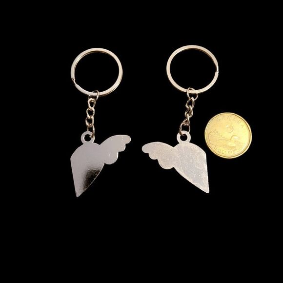 2/$20 brand new silver couple keychains - Picture 3 of 3